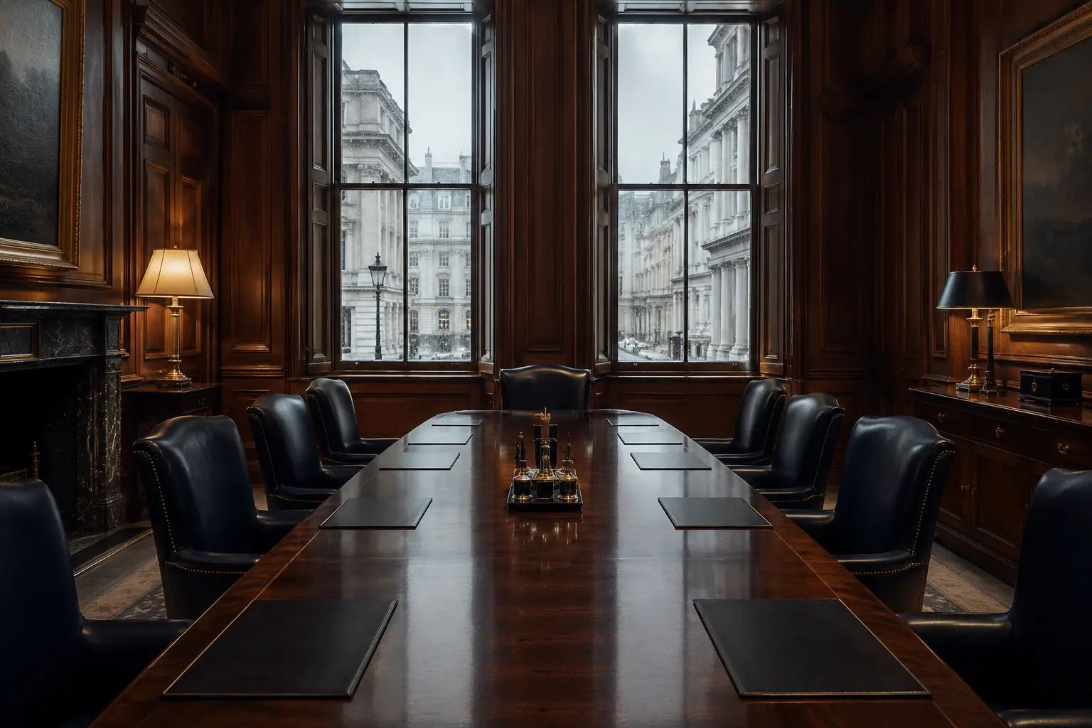 British executive boardroom in St James's, London